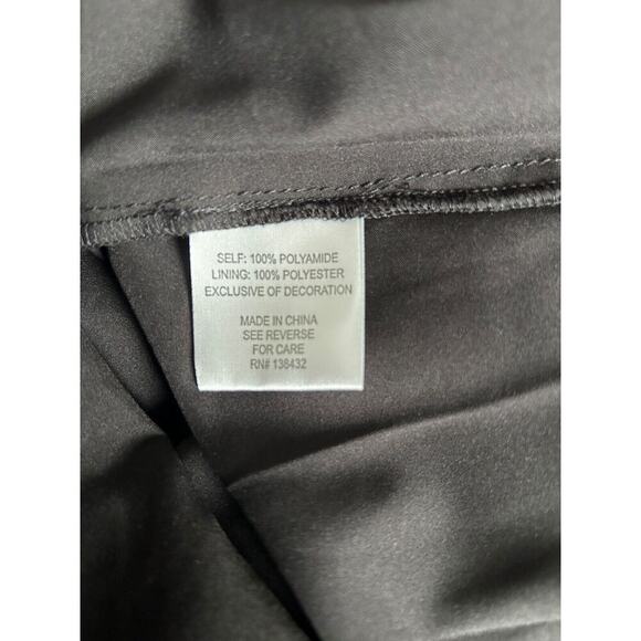 ModCloth Dress Womens Size L Black Sleeveless Tulle Embroidered Roses Mesh Midi - Picture 10 of 15